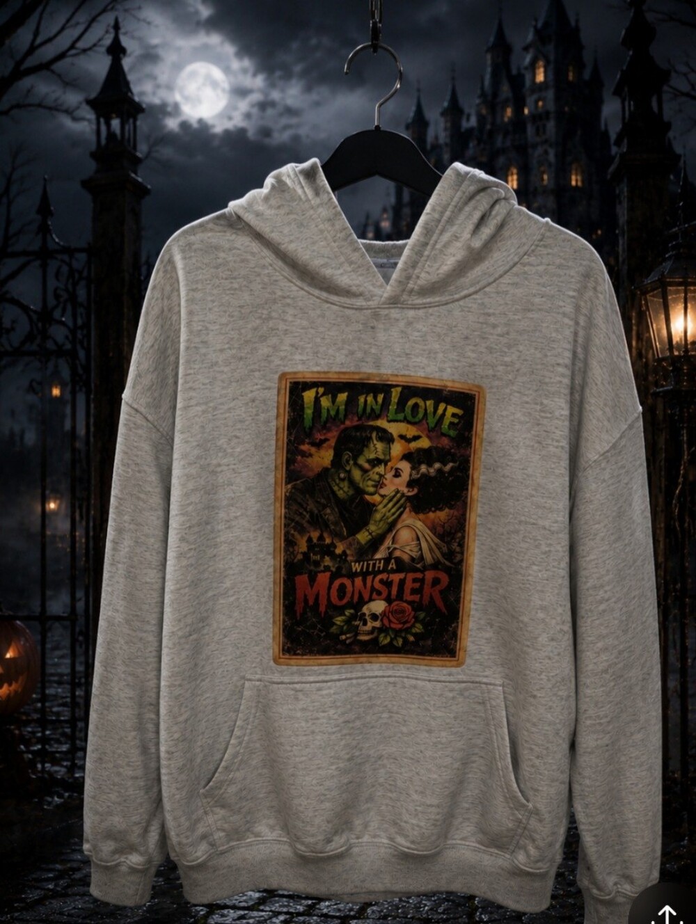 Custom Hoodie Frankenstein And Bride